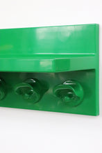 Load image into Gallery viewer, 1970's Green Plastic Coat Rack Shelf By Kartell