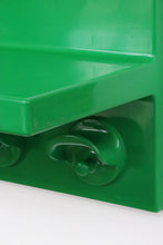 Load image into Gallery viewer, 1970's Green Plastic Coat Rack Shelf By Kartell
