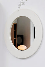 Load image into Gallery viewer, Round White Framed Mirror