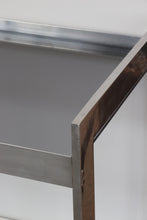 Load image into Gallery viewer, Aluminum & Smoked Glass Bar Cart