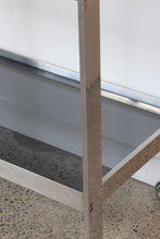 Load image into Gallery viewer, Aluminum & Smoked Glass Bar Cart