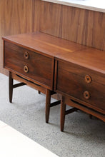 Load image into Gallery viewer, Mid Century Walnut Nightstands