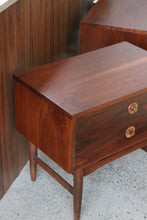 Load image into Gallery viewer, Mid Century Walnut Nightstands
