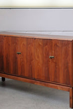 Load image into Gallery viewer, Mid Century Teak Credenza W/ Brass Latches