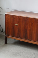Load image into Gallery viewer, Mid Century Teak Credenza W/ Brass Latches
