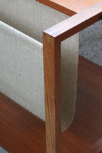 Load image into Gallery viewer, Mid Century Teak Side Table / Magazine Sling