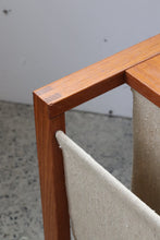 Load image into Gallery viewer, Mid Century Teak Side Table / Magazine Sling