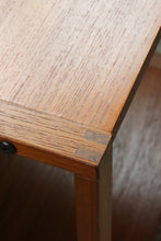 Load image into Gallery viewer, Mid Century Teak Side Table / Magazine Sling
