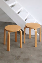 Load image into Gallery viewer, Artek "E60" Stools By Alvar Aalto- Pair