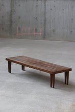 Load image into Gallery viewer, Mid Century Expandable Slatted Bench