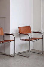 Load image into Gallery viewer, Mart Stam Cognac Leather Cantilever Chairs