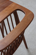 Load image into Gallery viewer, Walnut Magazine Rack Side Table By Arthur Umanoff