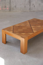 Load image into Gallery viewer, Chunky Oak Checkered Coffee Table