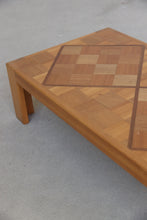 Load image into Gallery viewer, Chunky Oak Checkered Coffee Table