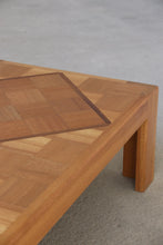 Load image into Gallery viewer, Chunky Oak Checkered Coffee Table