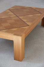 Load image into Gallery viewer, Chunky Oak Checkered Coffee Table