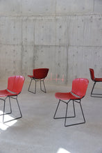Load image into Gallery viewer, Set Of 4 Black & Red Knoll Bertoia Chairs