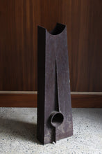 Load image into Gallery viewer, Patinated Sculptural Iron Vase