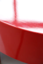 Load image into Gallery viewer, Red Round Chunky Low Table