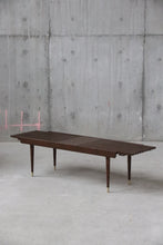 Load image into Gallery viewer, Mid Century Extendable Slatted Bench