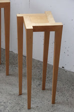 Load image into Gallery viewer, Blonde Wood Side Table Set