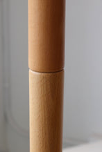 Load image into Gallery viewer, Chrome & Beech Torchiere Lamp