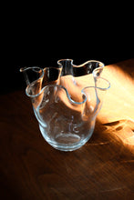 Load image into Gallery viewer, Glass Ruffle Vase
