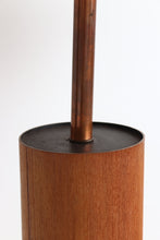 Load image into Gallery viewer, XL Teak Cylinder Table Lamp
