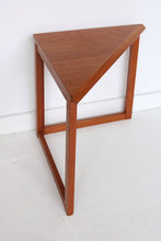 Load image into Gallery viewer, Danish Modern Teak Triangle End Table
