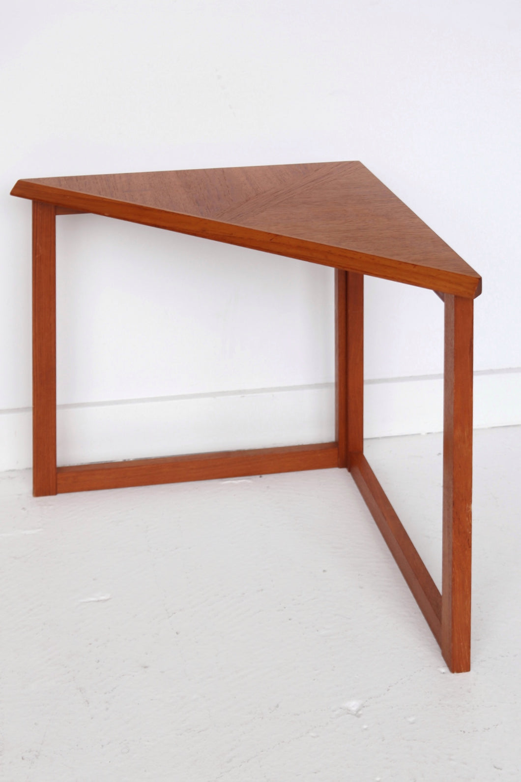 Danish Modern Teak Triangle End Table