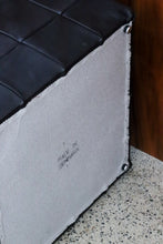Load image into Gallery viewer, Danish Leather Patchwork Ottoman
