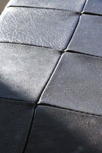 Load image into Gallery viewer, Danish Leather Patchwork Ottoman
