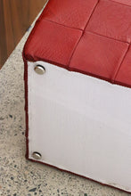Load image into Gallery viewer, Danish Leather Patchwork Ottoman
