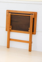 Load image into Gallery viewer, Oak &amp; Walnut Folding Tray
