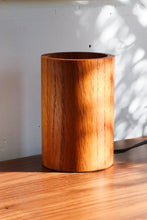 Load image into Gallery viewer, Wood Cylinder Globe Lamp By Interdesign
