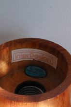 Load image into Gallery viewer, Wood Cylinder Globe Lamp By Interdesign
