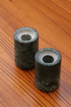 Load image into Gallery viewer, Green Marble Cylinder Candle Holders
