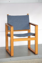 Load image into Gallery viewer, Blue Mid Century Sling Chair
