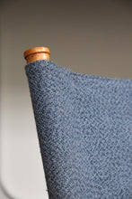 Load image into Gallery viewer, Blue Mid Century Sling Chair
