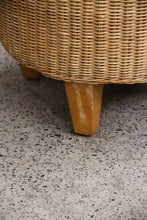 Load image into Gallery viewer, 2000's IKEA Wicker Stool
