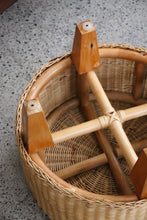 Load image into Gallery viewer, 2000's IKEA Wicker Stool
