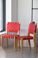 Load image into Gallery viewer, Modern Red Woven Dining Chairs
