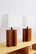 Load image into Gallery viewer, Blocky Wood Lamps
