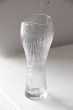 Load image into Gallery viewer, 1950's Line Cut Crystal Vase By Tapio Wirkkala
