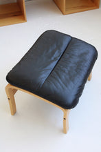 Load image into Gallery viewer, Leather Bentwood Lounge Chair &amp; Ottoman
