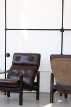 Load image into Gallery viewer, Søren Nissen &amp; Ebbe Gehl Leather Lounge Chair
