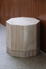 Load image into Gallery viewer, Travertine Octagon Pedestal
