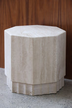 Load image into Gallery viewer, Travertine Octagon Pedestal
