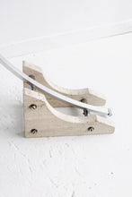 Load image into Gallery viewer, Swedish Travertine Arc Floor Lamp By Garali
