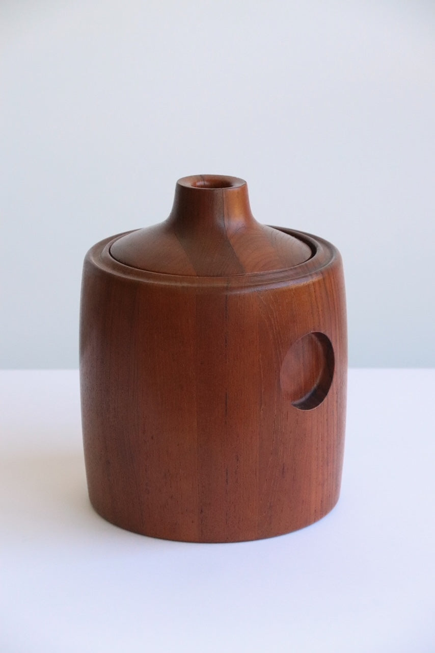Georg Jensen Teak Ice Bucket By Henning Koppel